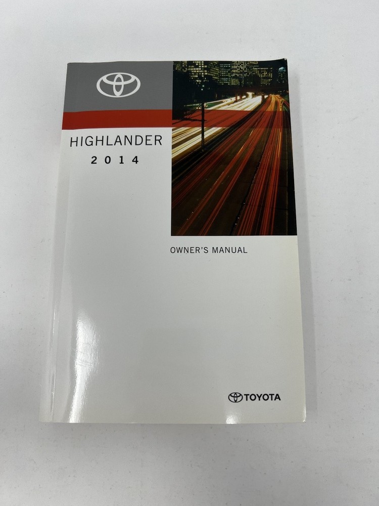 2014 Toyota Highlander Owners Manual OEM