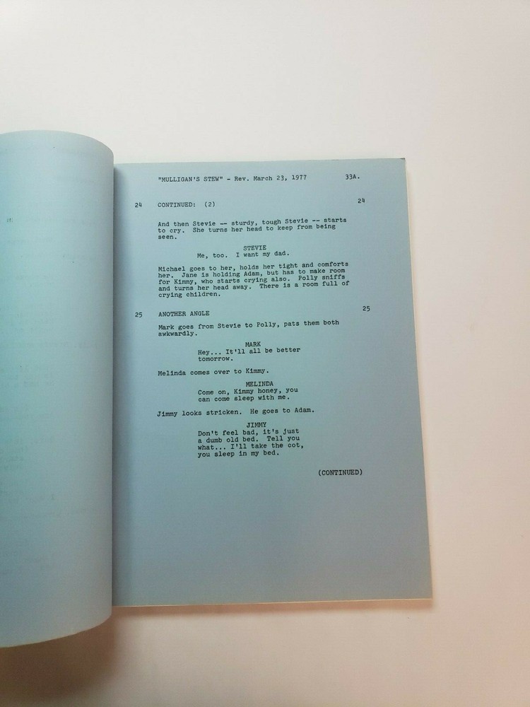 MULLIGAN'S STEW / Joanna Lee 1977 TV Script PILOT EPISODE, Lawrence Pressman