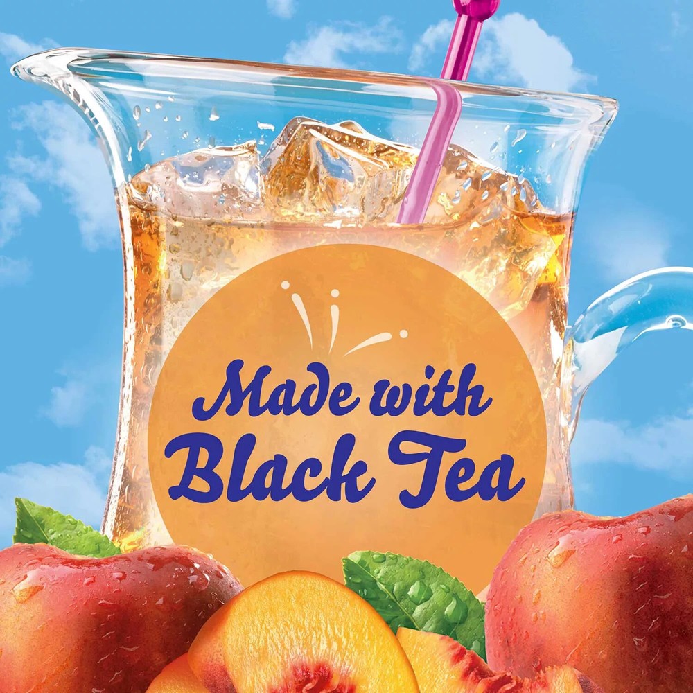2 PACK - 16ct Crystal Light Peach Iced Tea Powdered Drink Mix (Total 32 Packets)
