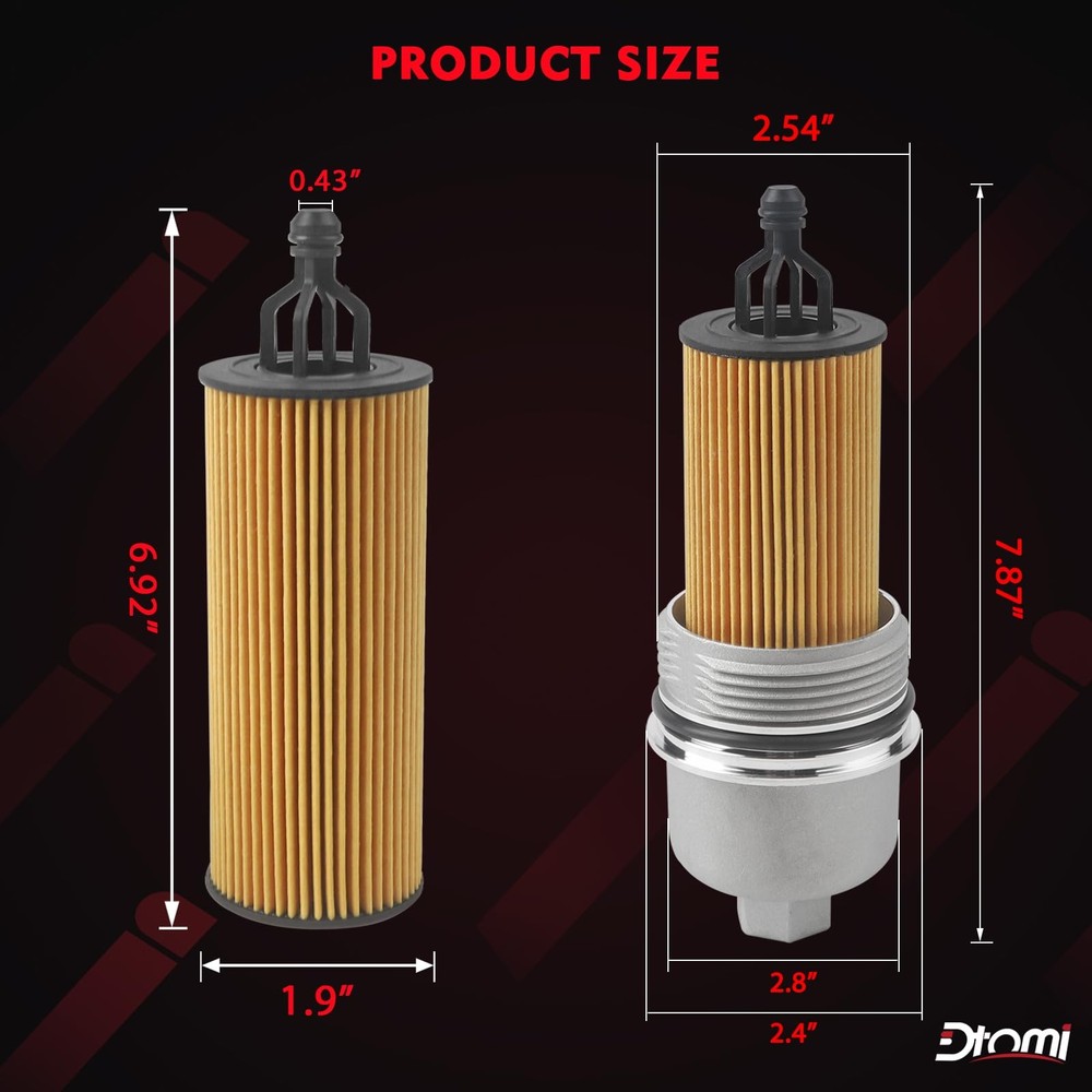 Aluminum Engine Oil Filter Housing Cap with Assembly Compatible...