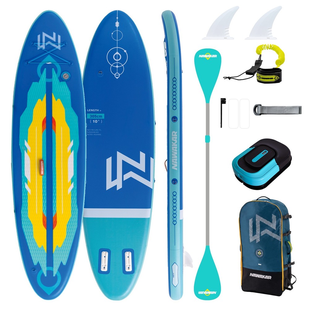 10ft Inflatable SUP Stand Up Paddle Board Complete Kit Non-Slip Deck Lightweight