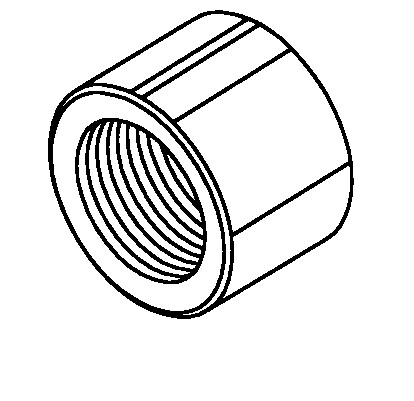 FRONT SHAFT NUT-LH THREAD