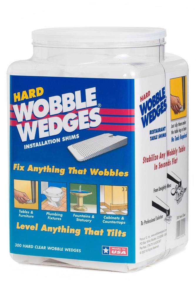 Wobble Wedges Stackable Interlocking Multi-Purpose Stability Shims - Hard
