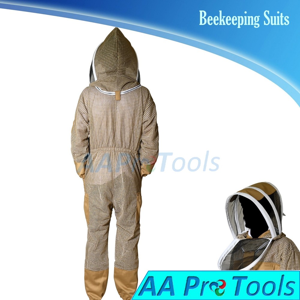 Professional 3 Layer Beekeeping Protection Suit Protective full Body Suit Large