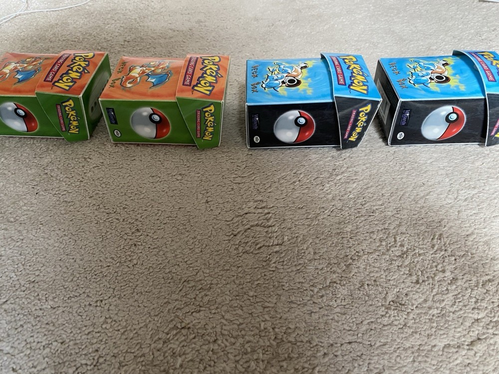 Pokémon TCG 1999 Deck Boxes X4 Blastoise and Charizard Artwork Empty
