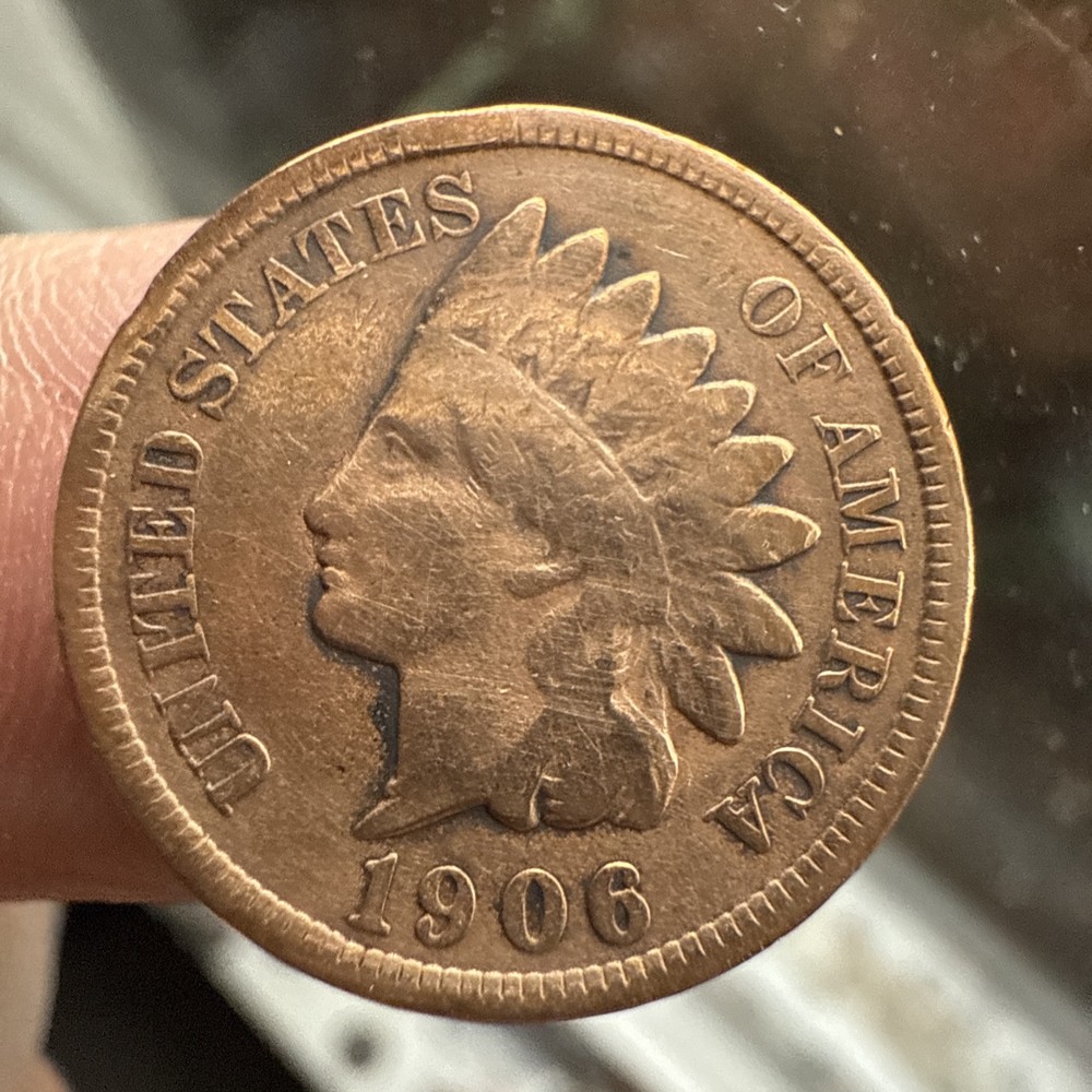1906 Indian head cent penny