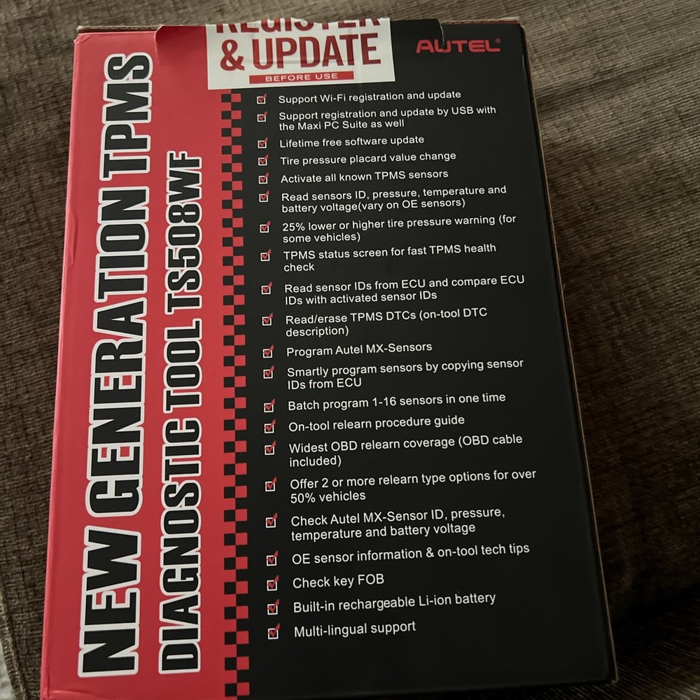 Autel Ts508wf Tpms diagnostic tool