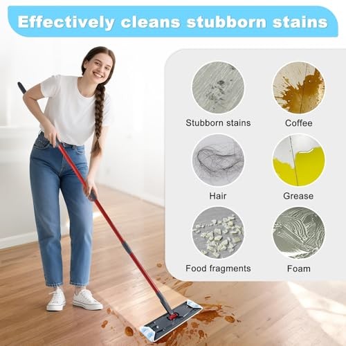 Mop Replacement Pads for OCedar H2prO Flat Mop System, 3 Pack Mop Pads for