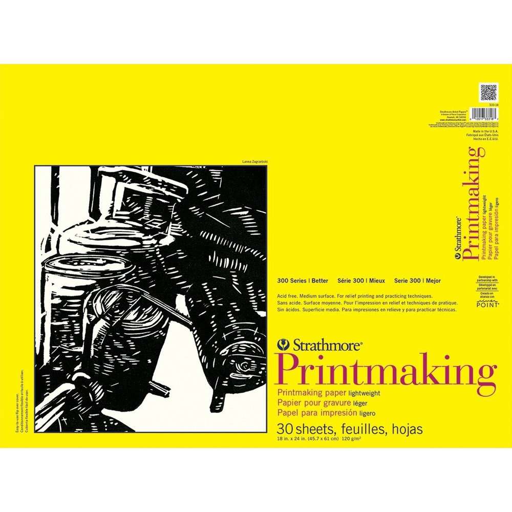 300 Series Lightweight Printmaking Pad 18 by 24" 30 Sheets