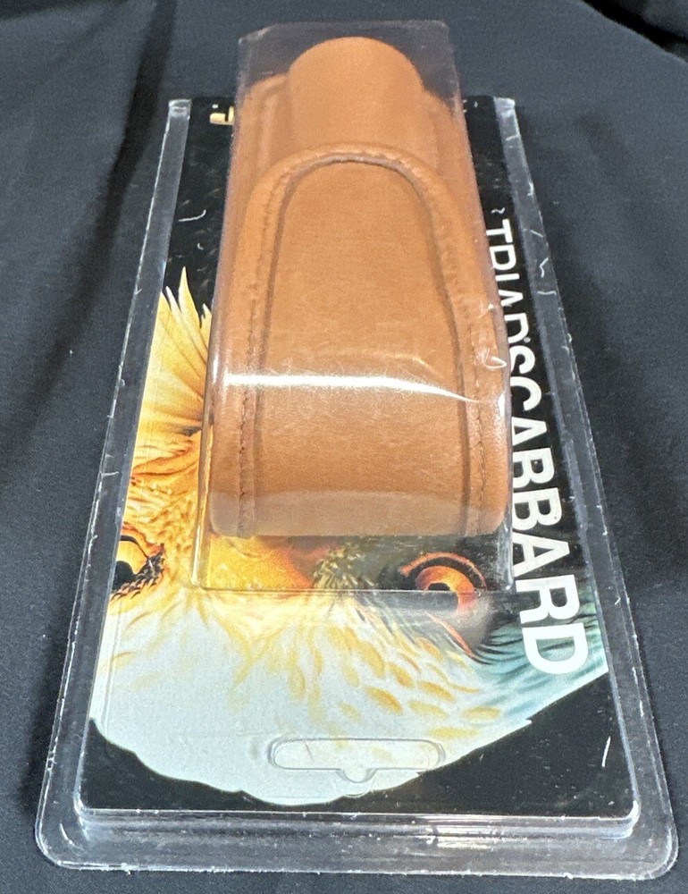 ASP Triad Scabbards Clip-On Carrier Flashlight Case Leather