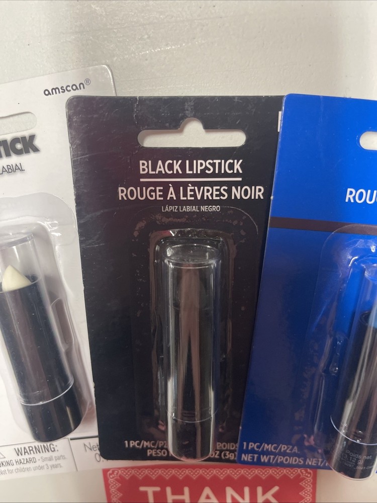LOT Of Blue, Black, White Lipstick