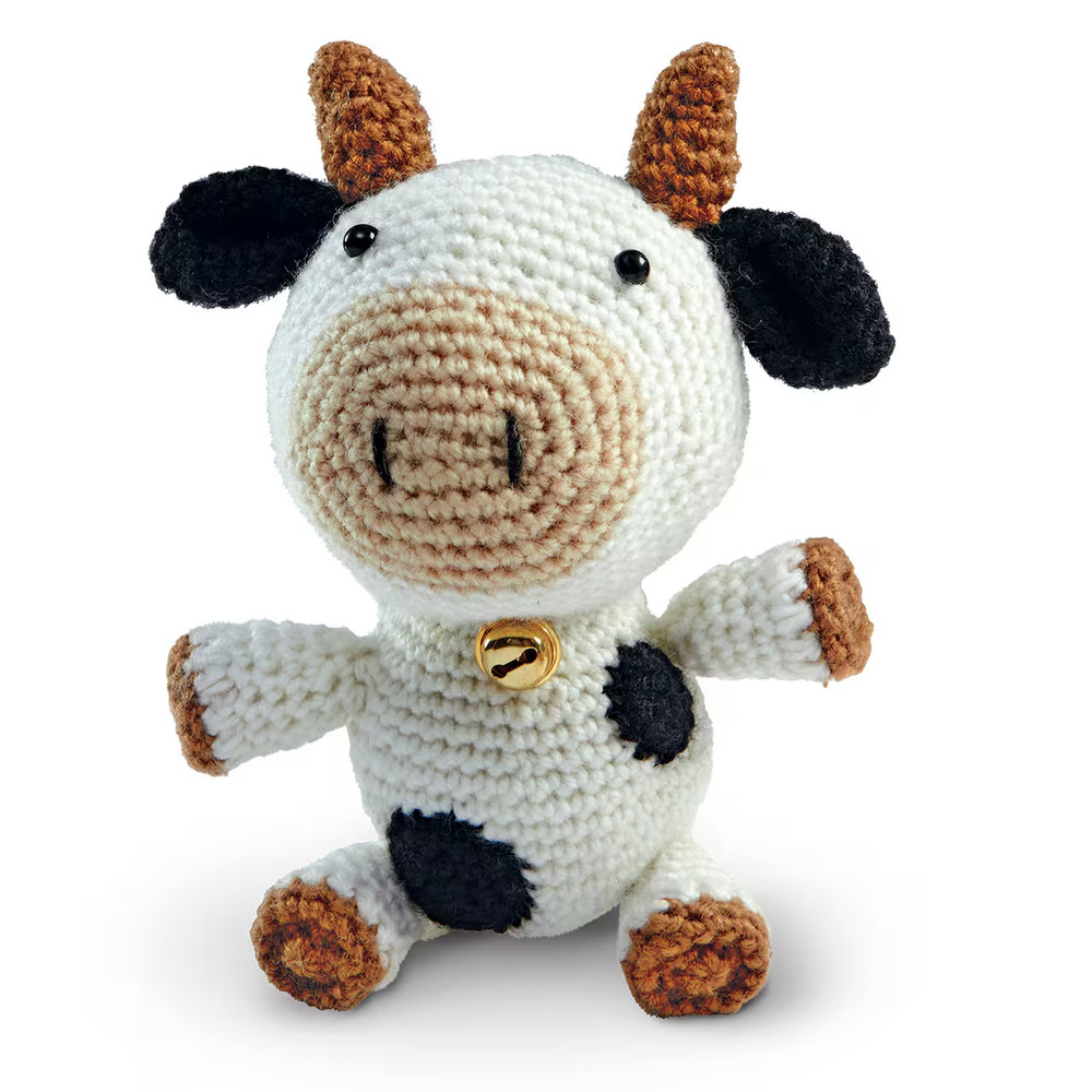 Loops & Threads Crochet Kit "Cow"