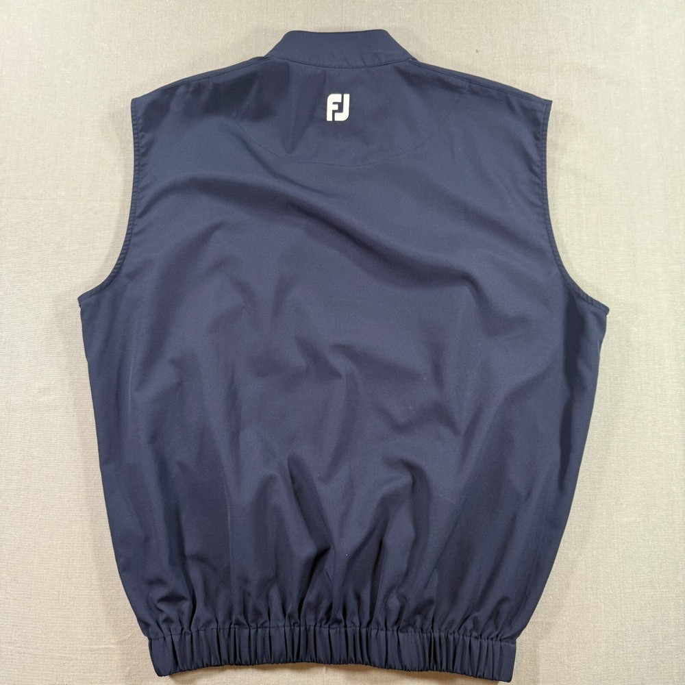 FootJoy Pullover Vest Windbreaker Mens Medium Navy Blue Rain Half Zip