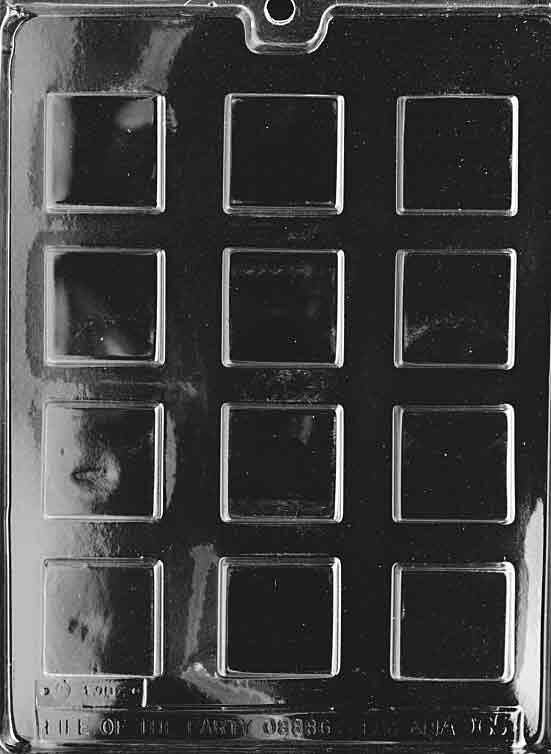 PLAIN SQUARE MINTS Chocolate Candy Mold - Candy Soap Making ~ BUY 2 GET 1 FREE!