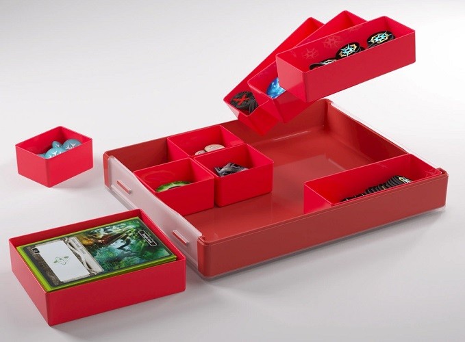 Gamegenic Token Silo (Red) - Modular Token Storage Container