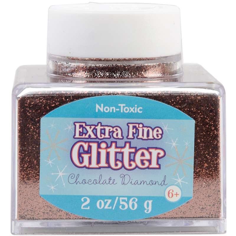 Extra Fine Glitter 2oz Chocolate