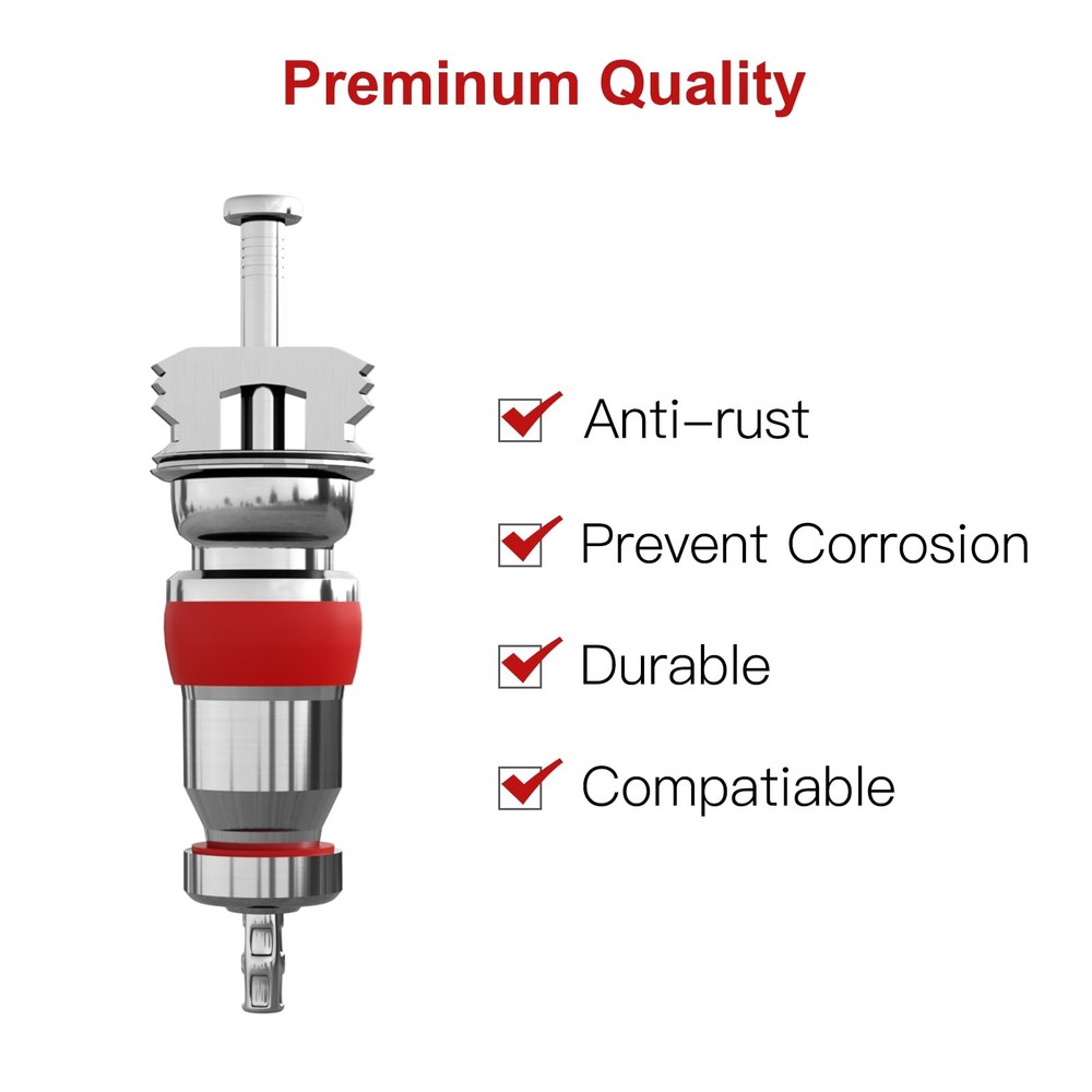 SUNSOUL 102PCS Tire Valve Core Kit, Include Torque Tool and 4-Way...
