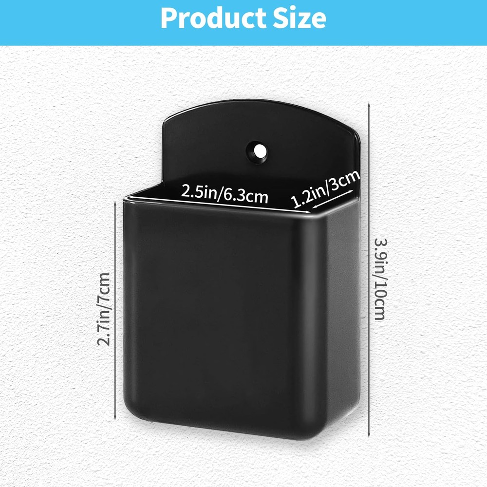 Remote Holder Wall Mount 2 Pcs | Practical Storage for TV, Pens, Scissors