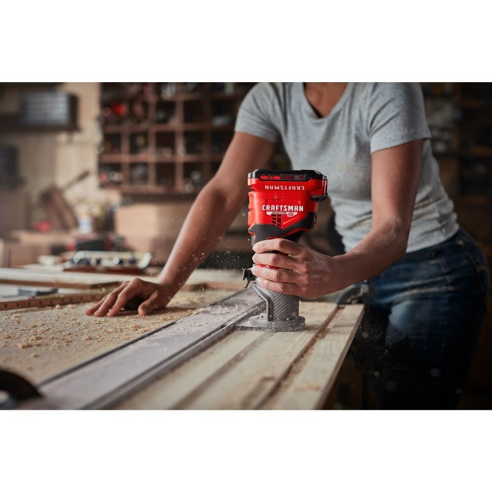 CRAFTSMAN V20 Brushless RP Fixed Base Router (Bare Tool)