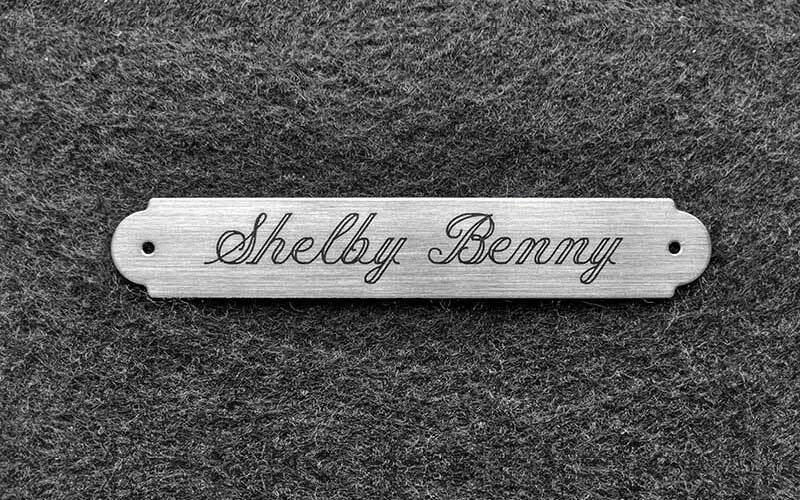 HALTER PLATE SMALL or LARGE SADDLE 3" x 1/2" SOLID NICKEL SILVER ENGRAVED