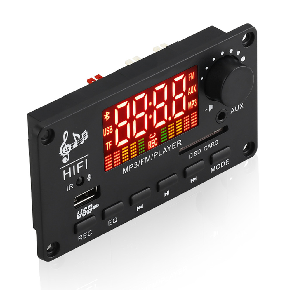 Car FM Radio Bluetooth Speaker Module MP3 Decoding Board TF/USB/Remote Control