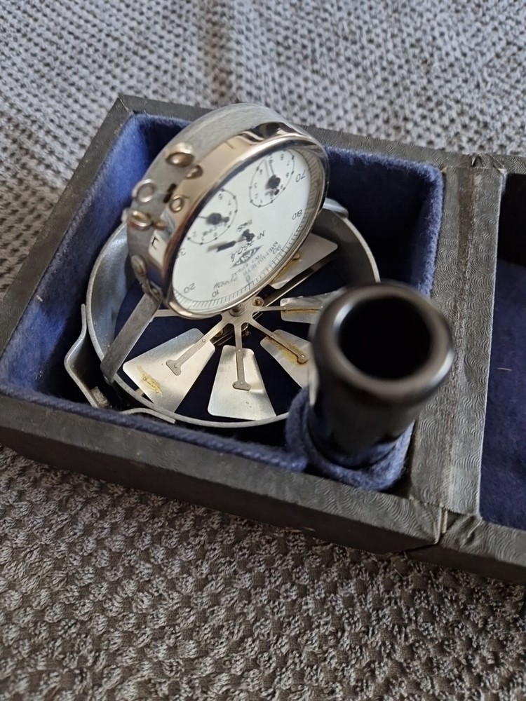 Vintage USSR Soviet Handheld Anemometer Wind Speed Meter