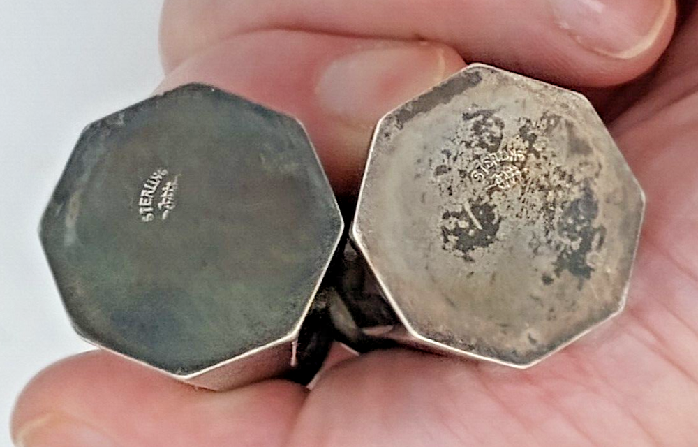 Webster Company Sterling Silver Salt & Pepper Set #1