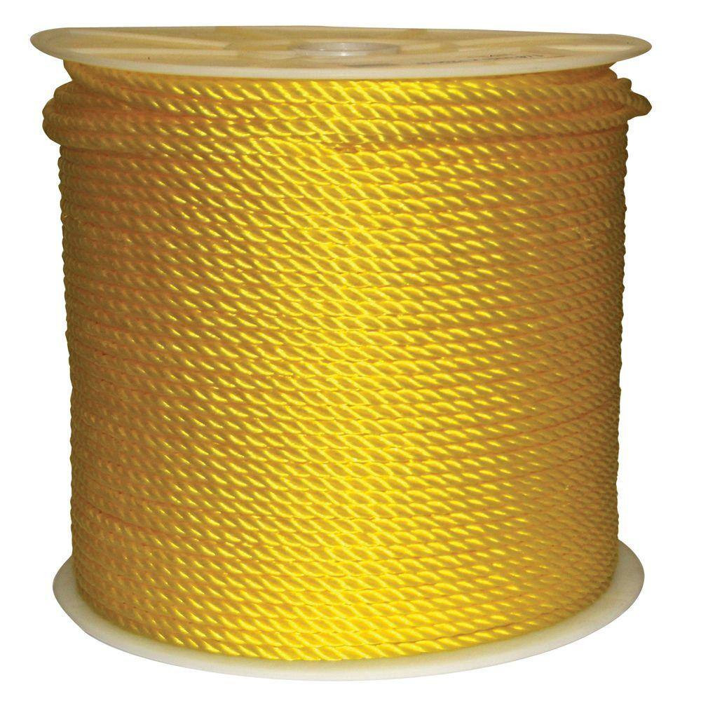 1/4 In. X 1200 Ft. Twisted Poly Rope Yellow
