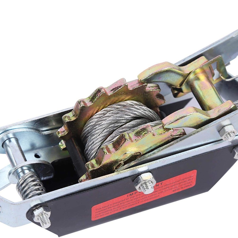 4T Ton Hand Power Puller Winch Tool Car Pull Hoist Trailer Machine Boating