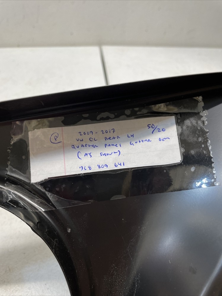 2009-2017 VW CC Rear Left LH Quarter Panel Gutter OEM
