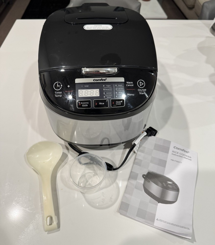 COMFEE (MB-FS5077) 5.2QT 10 CUP RICE COOKER, ASIAN STYLE, PROGRAMABLE, PREOWNED