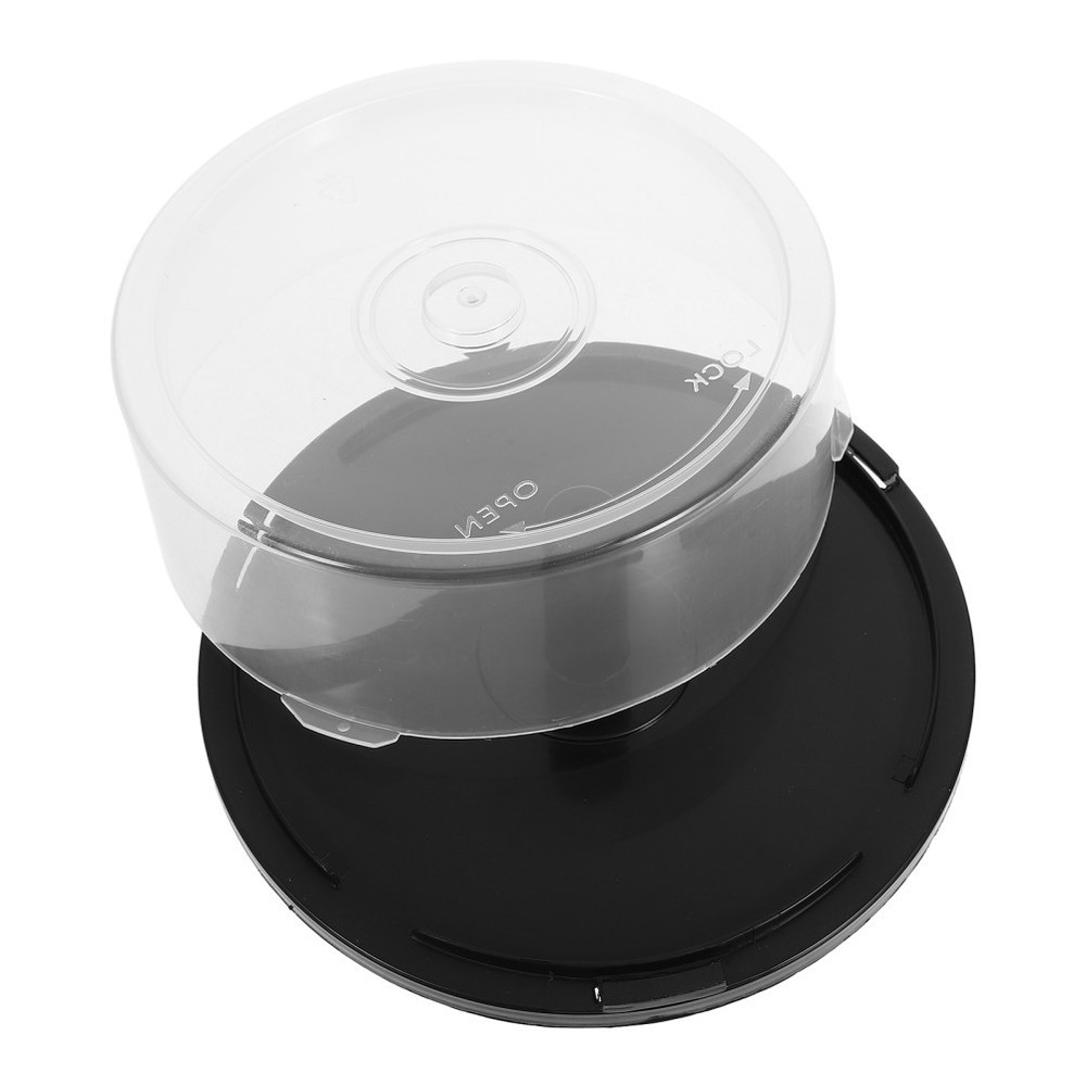 Empty DVD Storage Bucket Empty 25 Disc CD Or DVD Cake Boxes Holders Clear Cover