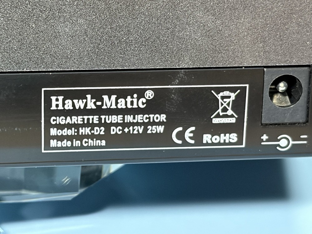 Hawk-Matic HK-2 Electric Cigarette Injector/Rolling Machine
