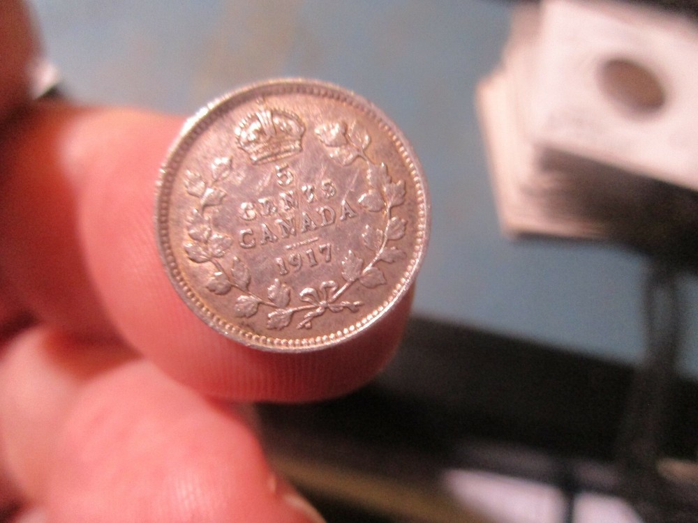 Canada - 1917 Silver 5 Cent - George V - 10252101