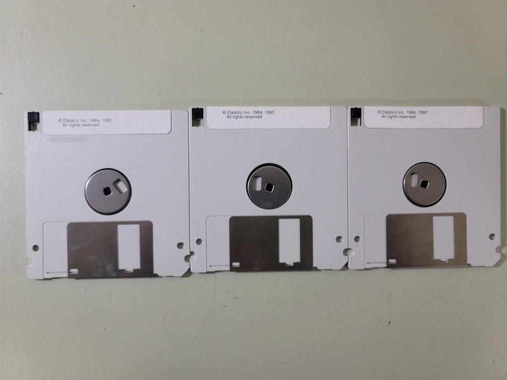 DataViz Mac Link Plus PC for Macintosh Installation Disk Media (x3)