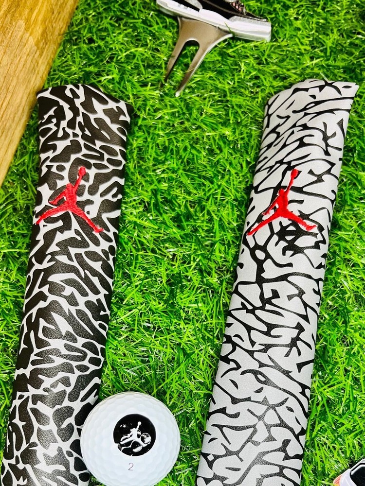 Air Jordan Elephant Print Alignment stick Covers Hand Made Upcycled
