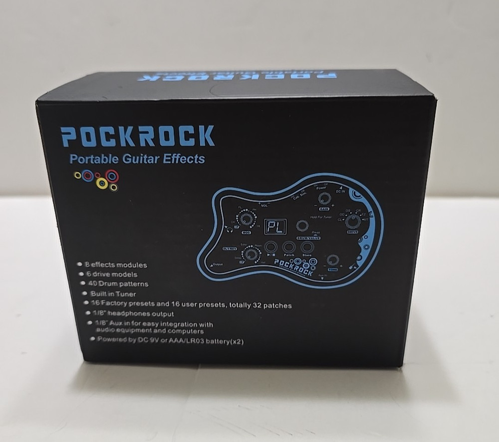 PockRock Guitar Pedal Portable Multi-effects Processor Effect Pedal 15 Effects