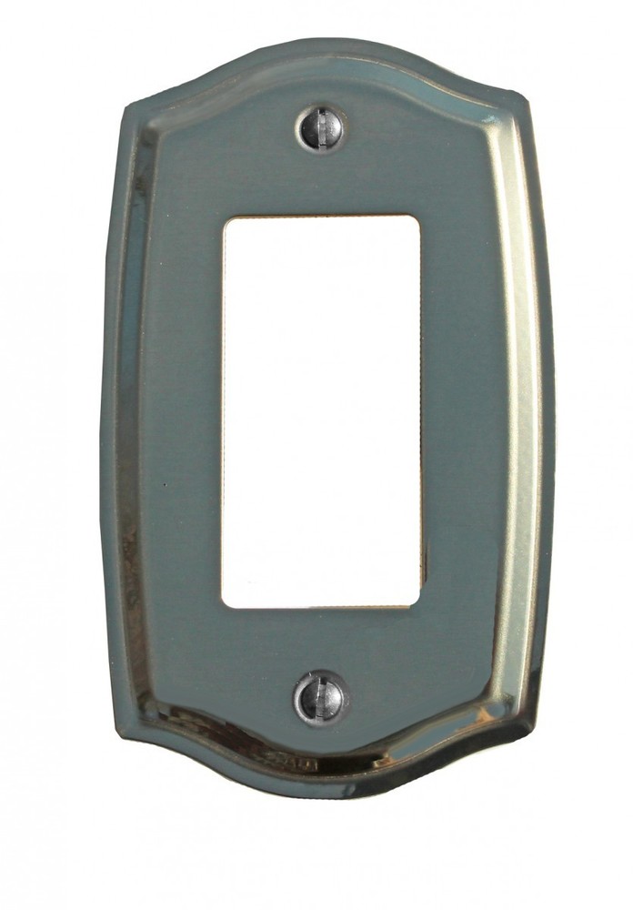 Switchplate Bright Solid Brass Single GFI | Renovator's Supply