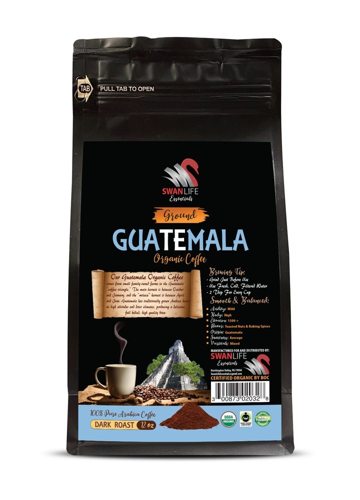 Rustic Brew - GUATEMALA GROUND ORGANIC COFFEE - Fresh Grounds 3Pack