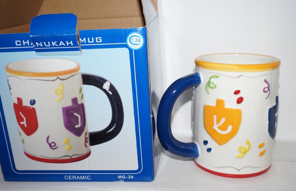 Hanukkah Chanukah ceramic mug New