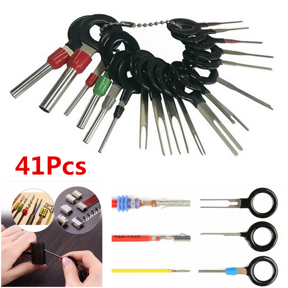 Car Terminal Removal Tool Wire Plug Connector Extractor Puller Release Pin Key