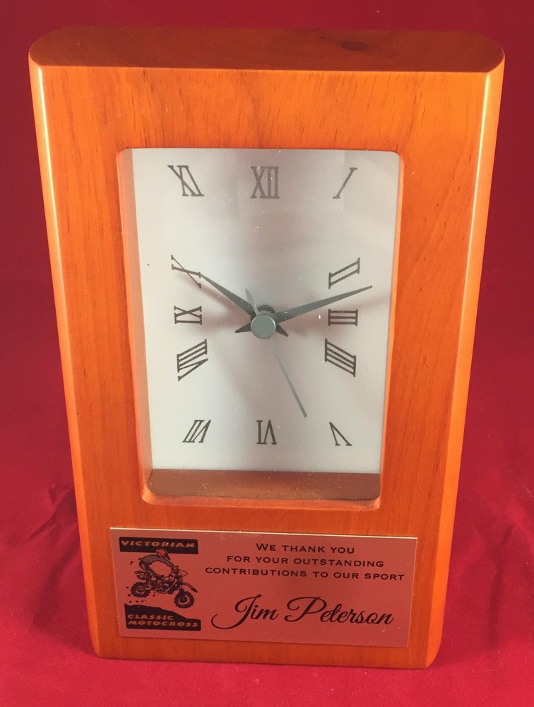 Clock Executive Desk - Birch