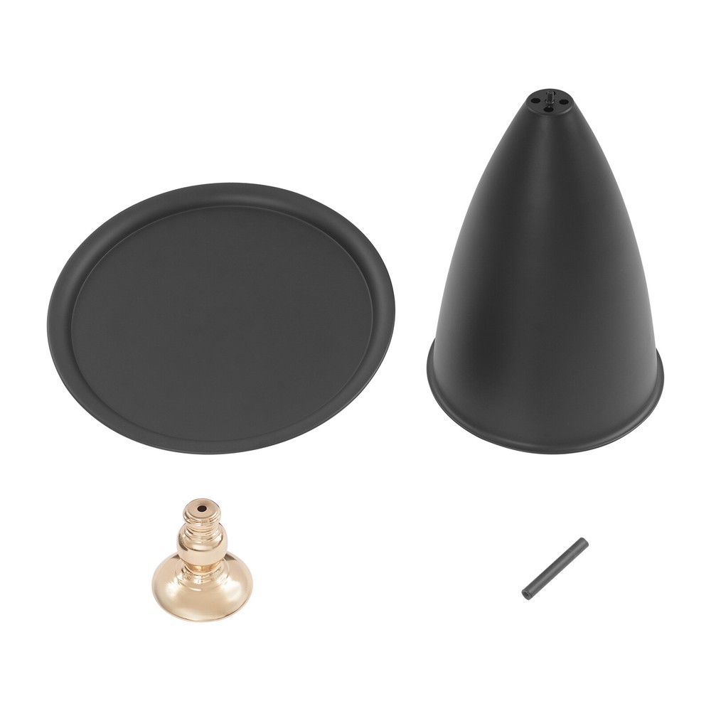 Black Small Round Side Table Side Table for Small Spaces, Modern Couch End Table