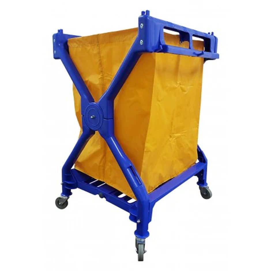 Commercial Folding X-Frame Laundry / Mail Cart