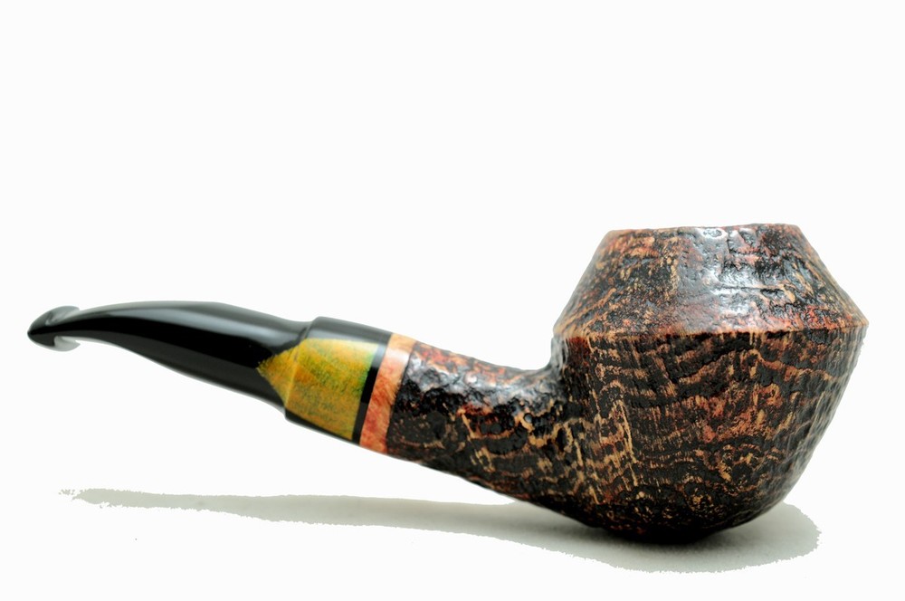 Brand new briar pipe PARONELLI calabash reverse sandblast handmade