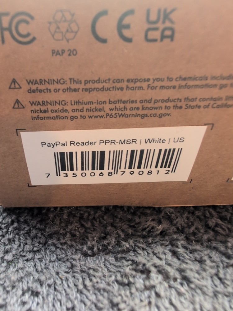 PayPal Zettle/POS system/payment solutions & card reader White New Open Box