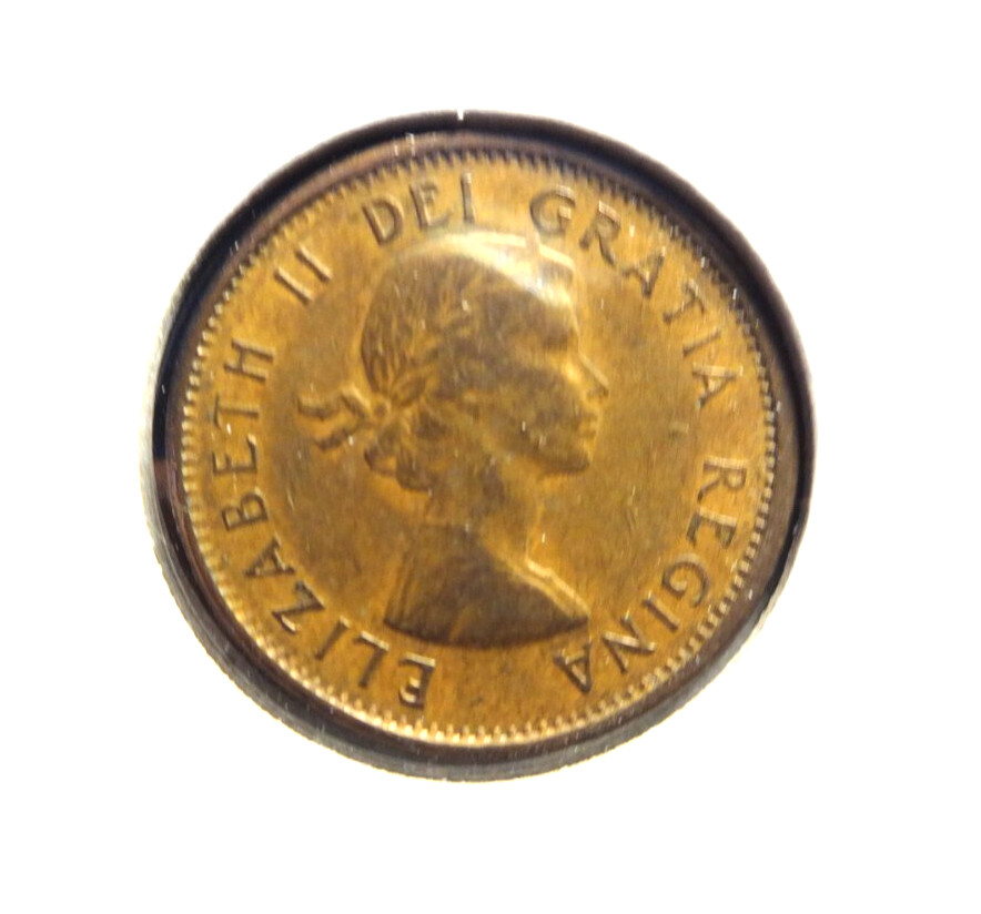 Canada 1962 Harp 1 Cent Coin 👀