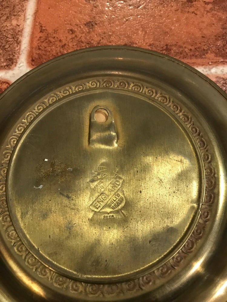 Brahms Composer Signed Solid Brass Made In England Hang Plate FREE SHIPPING
