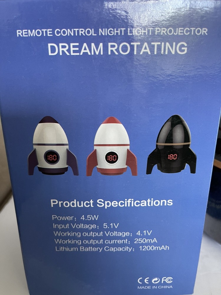 Light Night Light Projector - Dream Rotating - Remote Control- Usb