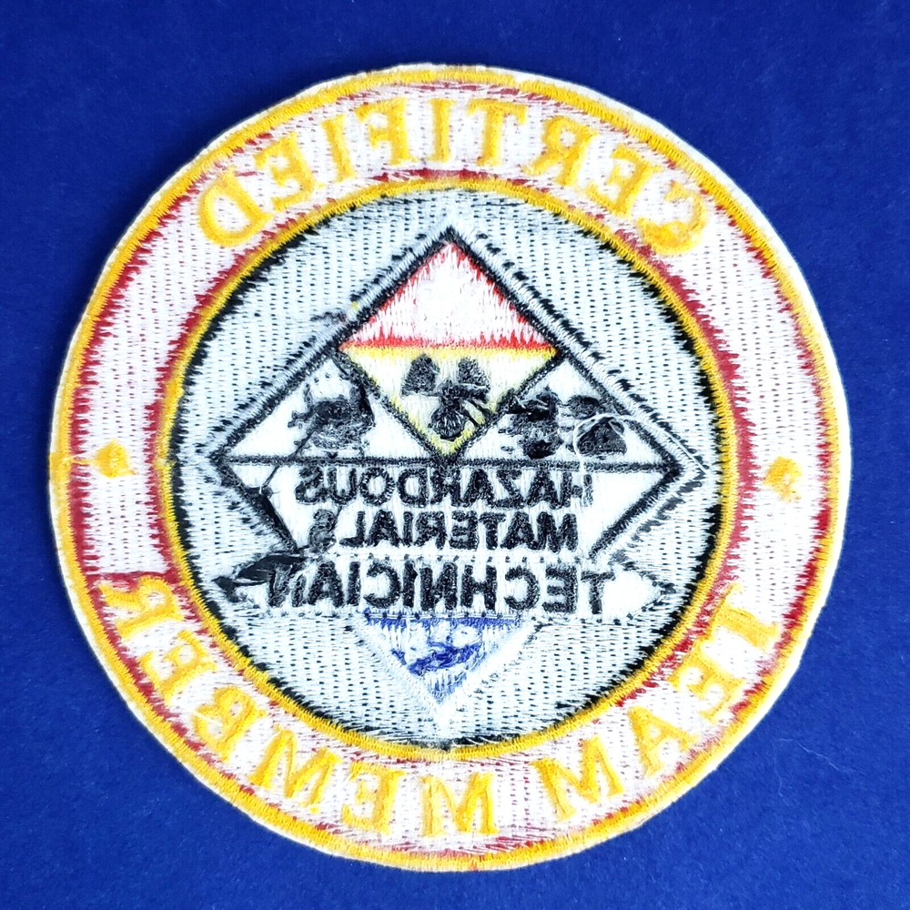 HAZARDOUS MATERIALS TECHNICIAN PATCH, Item #2003-3-1/2" Embroidered Patch